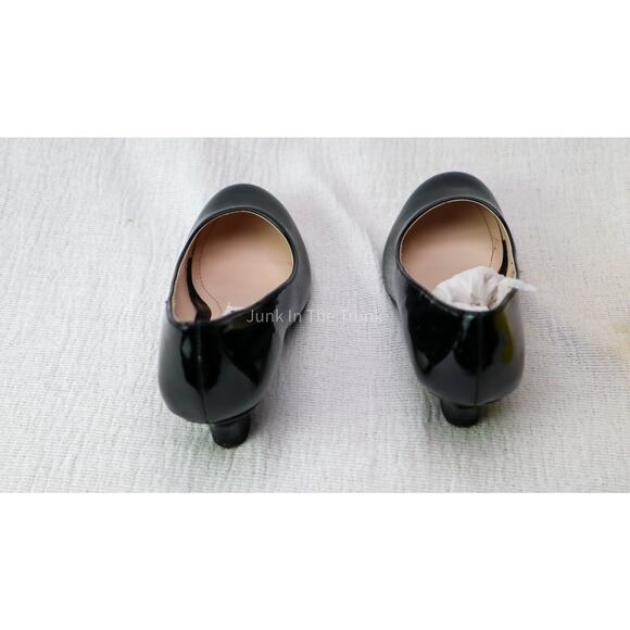 Smart Fit Girls Black Pumps (NEW) in Box Size 13 - Picture 3 of 7